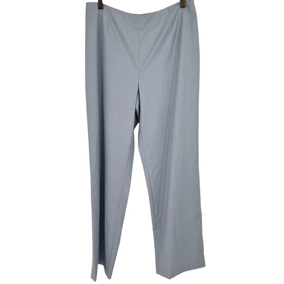 Due Per Due Womens Light Blue Dress Pants side zip lined Size 10 - Picture 3 of 12